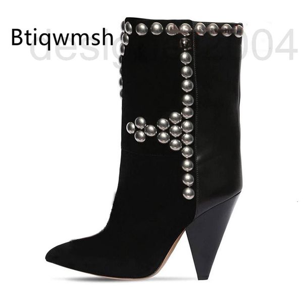 boots designer luxury real suede ankle boots women pointed toe rivet studded high heel femme retro cowboy lzm2, Black
boots designer luxury real suede ankle boots women pointed toe rivet studded high heel femme retro cowboy lzm2, Black