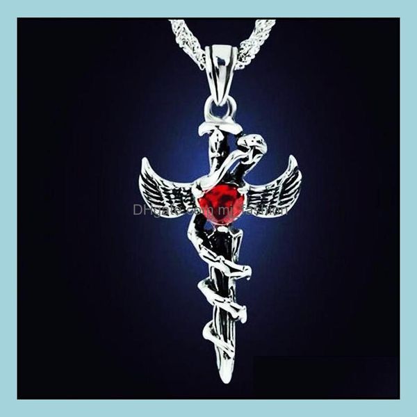 pendant necklaces europe and america punk necklace angel wings serpentine cross mens cool accessories drop delivery 2021 jewelry penda dhzng, Silver
pendant necklaces europe and america punk necklace angel wings serpentine cross mens cool accessories drop delivery 2021 jewelry penda dhzng, Silver