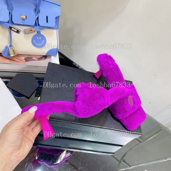 women's designer shoes wool sandals fashion metal beauty buckle high heels luxury walk show comfortable warm slippers size 35-42, Black
women's designer shoes wool sandals fashion metal beauty buckle high heels luxury walk show comfortable warm slippers size 35-42, Black