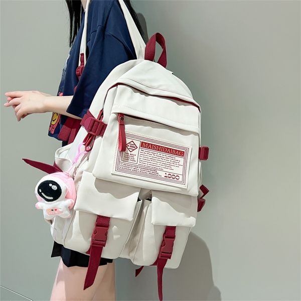 backpack fashion multipocket nylon women female big waterproof back bag portable school for girl student schoolbag cool 220827
backpack fashion multipocket nylon women female big waterproof back bag portable school for girl student schoolbag cool 220827