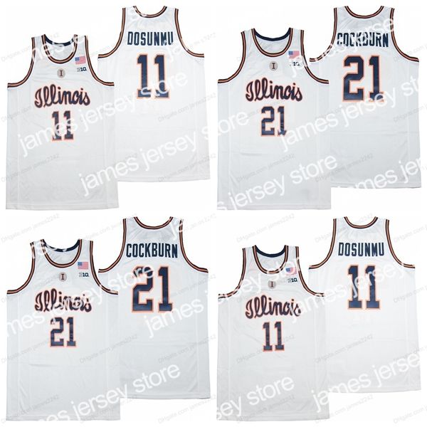 college basketball wears 2021 new illinois fighting illini college 11 ayo dosunmu 21 kofi cockburn basketball jersey men's stitched whi, Black
college basketball wears 2021 new illinois fighting illini college 11 ayo dosunmu 21 kofi cockburn basketball jersey men's stitched whi, Black