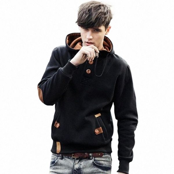 men's hoodies & sweatshirts autumn men casual solid long sleeve hoodie slim fit pullovers sweatshirt plus size hoody streetwear 06qc#, Black
men's hoodies & sweatshirts autumn men casual solid long sleeve hoodie slim fit pullovers sweatshirt plus size hoody streetwear 06qc#, Black