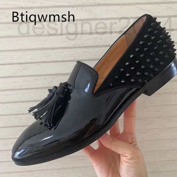 dress shoes designer british style moccasins men's shoes pointed toe tassel rived slip on flat fashion party wz5j, Black
dress shoes designer british style moccasins men's shoes pointed toe tassel rived slip on flat fashion party wz5j, Black