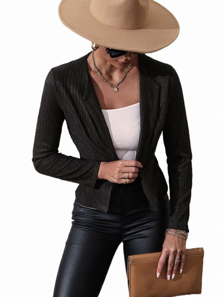 women's jackets solid open front jacket 2022 new m2iq#, Black;brown