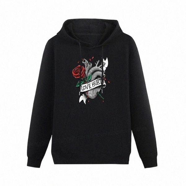 men's hoodies & sweatshirts love hurts funny fleece cotton oversize vintage long sleeve printed tees clothing pullover streetwear h d8, Black
men's hoodies & sweatshirts love hurts funny fleece cotton oversize vintage long sleeve printed tees clothing pullover streetwear h d8, Black