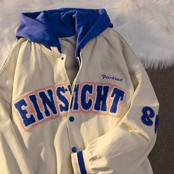 women's jackets trendy fashion letter printing embroidered baseball uniform female couple retro harajuku loose american street women 22, Black;brown
women's jackets trendy fashion letter printing embroidered baseball uniform female couple retro harajuku loose american street women 22, Black;brown