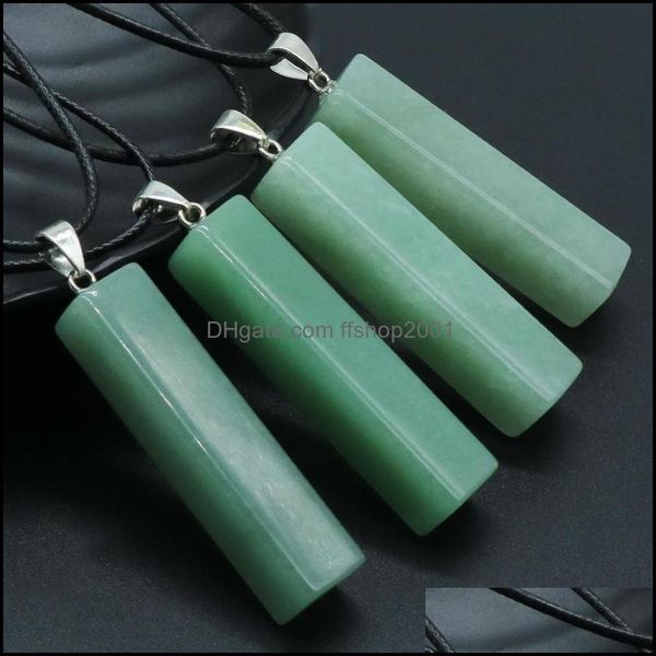 pendant necklaces rectangar bar green aventurine pillar reiki healing crystal energy stone quartz rope chain fashion women men jewelr dhfbe, Silver
pendant necklaces rectangar bar green aventurine pillar reiki healing crystal energy stone quartz rope chain fashion women men jewelr dhfbe, Silver