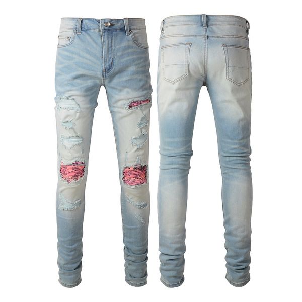 24ss designer mens jeans hip-hop fashion zipper hole wash jean pants retro torn fold ing men design motorcycle riding cool slim pant732, Blue
24ss designer mens jeans hip-hop fashion zipper hole wash jean pants retro torn fold ing men design motorcycle riding cool slim pant732, Blue