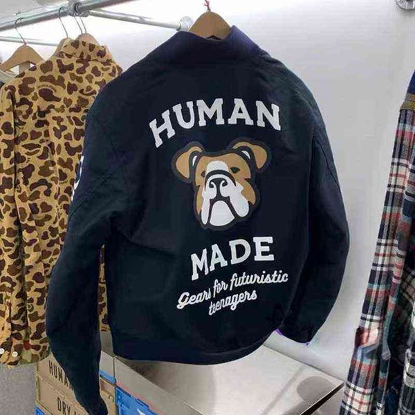 men's jackets human made jacket oversized casual dog head print men women 1 1 human made bomber jacket t220825, Black;brown
men's jackets human made jacket oversized casual dog head print men women 1 1 human made bomber jacket t220825, Black;brown