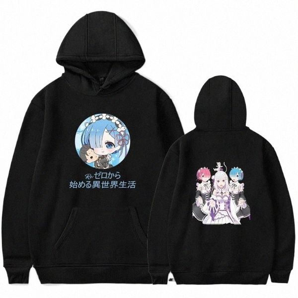 men's hoodies & sweatshirts cute re zero starting life in another world hoodie cosplay rem ram boy girl autumn winter anime clothes v4c, Black
men's hoodies & sweatshirts cute re zero starting life in another world hoodie cosplay rem ram boy girl autumn winter anime clothes v4c, Black
