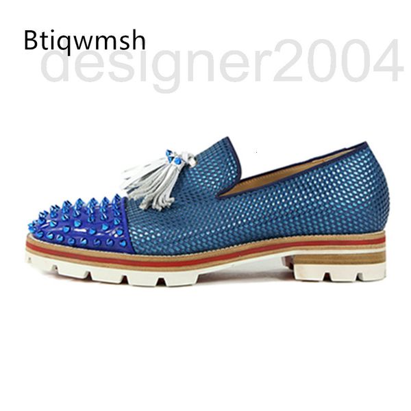dress shoes designer men's blue leather woven shoes pointed toe rivet studded thick bottom flat for men dress zudp, Black
dress shoes designer men's blue leather woven shoes pointed toe rivet studded thick bottom flat for men dress zudp, Black