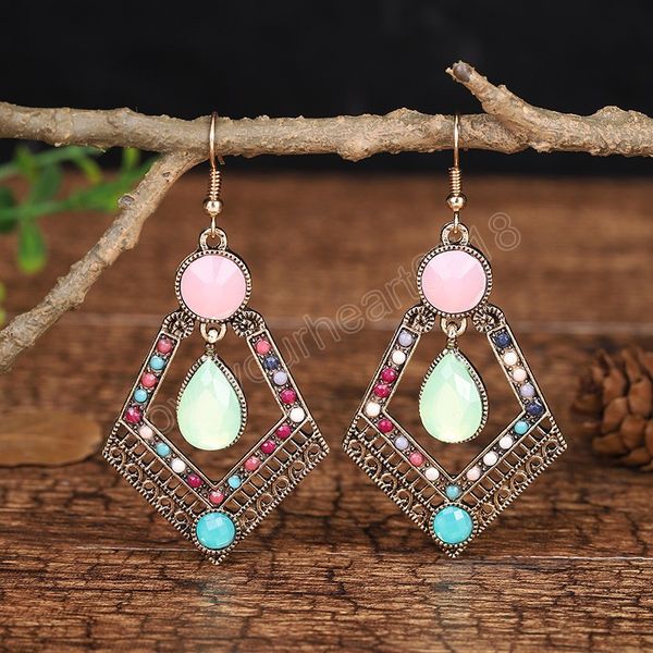 ethnic rhombus red rhinestone dangle earrings for women oorbellen summer vintage earrings alloy earring, Silver
ethnic rhombus red rhinestone dangle earrings for women oorbellen summer vintage earrings alloy earring, Silver