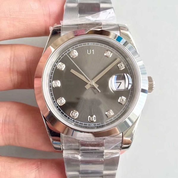 u1 factory st9 gray watch smooth bezel datejust automatic movement 40mm men watches stainless steel mens wristwatches, Slivery;brown
u1 factory st9 gray watch smooth bezel datejust automatic movement 40mm men watches stainless steel mens wristwatches, Slivery;brown
