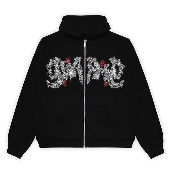 autumn winter hooded sweatshirt rhinestone embroidered cardigan men women hip-hop zipper loose hoodies black color unisex
autumn winter hooded sweatshirt rhinestone embroidered cardigan men women hip-hop zipper loose hoodies black color unisex