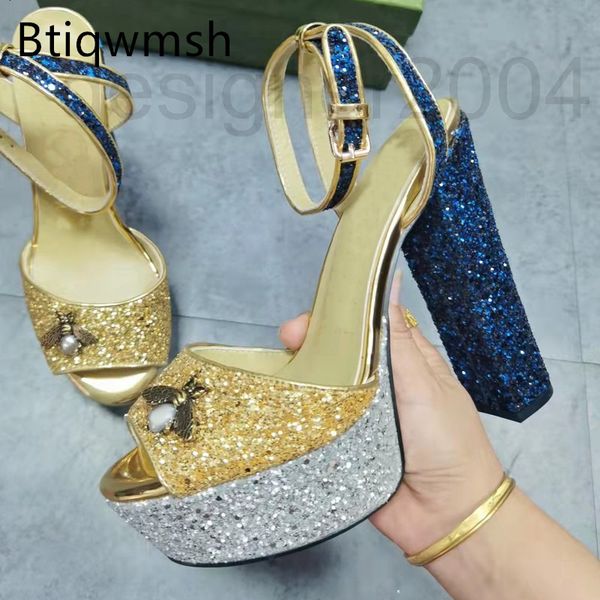 sandals designer luxury sequins platfrom sandals woman open toe gold silver high heel pumps lady wedding shoes qkfo, Black
sandals designer luxury sequins platfrom sandals woman open toe gold silver high heel pumps lady wedding shoes qkfo, Black