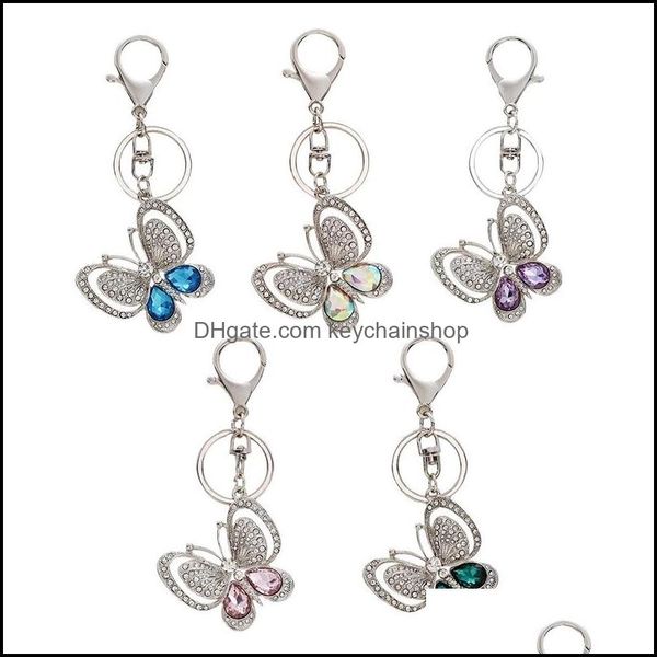 key rings fashion crystal butterfly keychain glitter rhinestone metal key ring for women chic bag pendant birthday present drop deliv dhsk0, Slivery;golden
key rings fashion crystal butterfly keychain glitter rhinestone metal key ring for women chic bag pendant birthday present drop deliv dhsk0, Slivery;golden