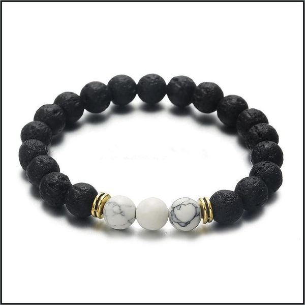 charm bracelets 8mm white turquoise black lava stone beads charms bracelet diy essential oil diffuser man energy jewelry drop delivery dhumk, Golden;silver
charm bracelets 8mm white turquoise black lava stone beads charms bracelet diy essential oil diffuser man energy jewelry drop delivery dhumk, Golden;silver
