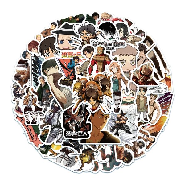 50pcs graffiti skateboard stickers anime attack on giant for car baby helmet pencil case diary phone lapplanner decoration book album kids t
50pcs graffiti skateboard stickers anime attack on giant for car baby helmet pencil case diary phone lapplanner decoration book album kids t