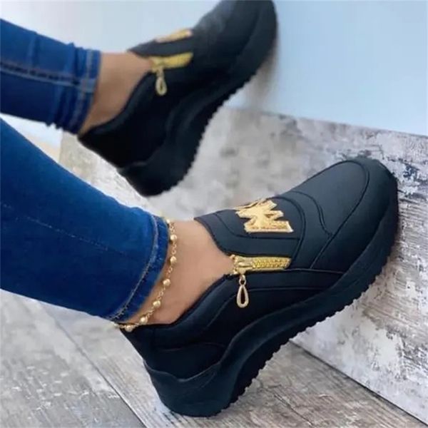 height increasing shoes women sport thick bottom solid color ladies vulcanized sneakers casual wedge walking slip on zipper 220826, Black;white
height increasing shoes women sport thick bottom solid color ladies vulcanized sneakers casual wedge walking slip on zipper 220826, Black;white