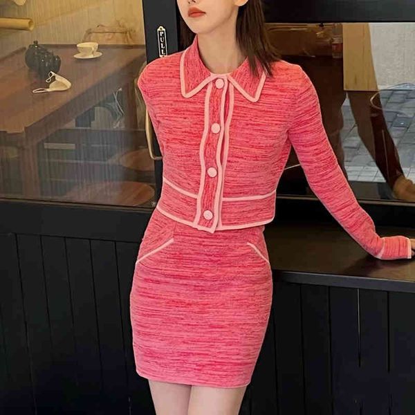 women's tracksuits french single cp spring summer slim breasted short sweater women's cardigan knitted skirt, Gray
women's tracksuits french single cp spring summer slim breasted short sweater women's cardigan knitted skirt, Gray