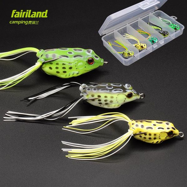 5pcs fairiland soft rubber frog fishing lure 4cm 5cm 5 7cm ater soft frog bait w bait box fishing accessory 280t
5pcs fairiland soft rubber frog fishing lure 4cm 5cm 5 7cm ater soft frog bait w bait box fishing accessory 280t