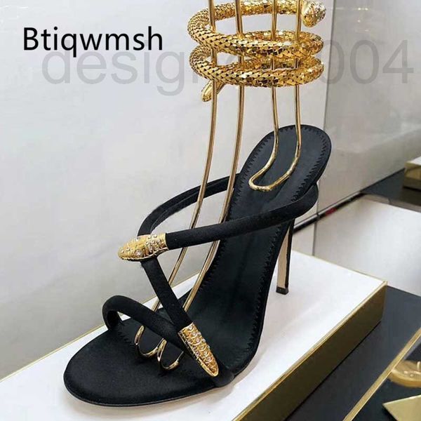 sandals designer 2019 gladiator sandals gold snake bracelet woman open toe narrow band high heel shoes female slippers party sorn, Black
sandals designer 2019 gladiator sandals gold snake bracelet woman open toe narrow band high heel shoes female slippers party sorn, Black