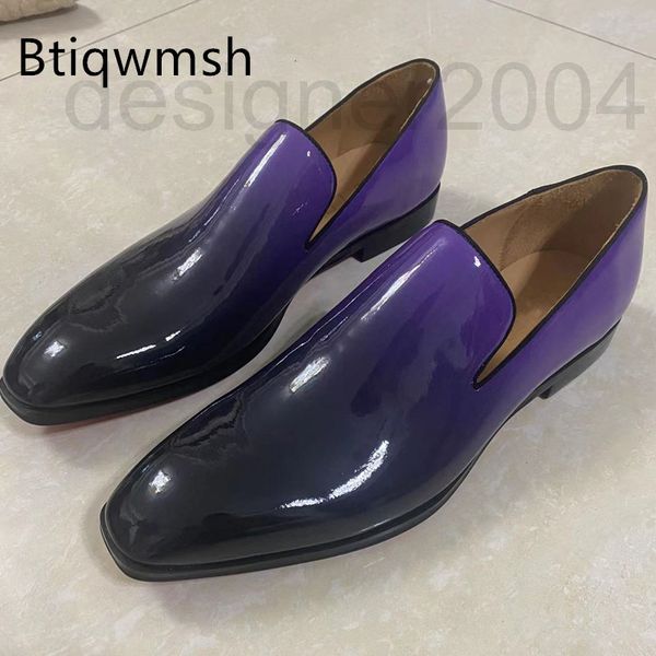 dress shoes designer purple gradient shoes man pointed toe slip on flat for men fashion party l1ab, Black
dress shoes designer purple gradient shoes man pointed toe slip on flat for men fashion party l1ab, Black
