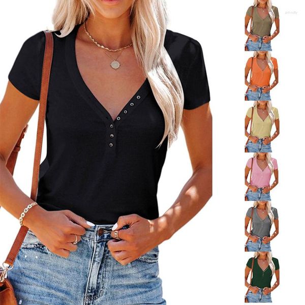 women's t 2022 spring and summer european american women's v-neck t-blood short-sleeved women, White
women's t 2022 spring and summer european american women's v-neck t-blood short-sleeved women, White