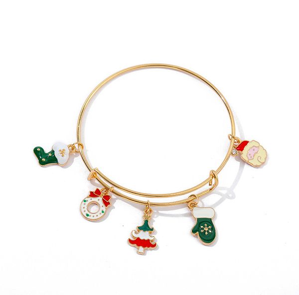 s3147 fashion enamel christmas snowman tree bangle bracelets for women chirstmas gift stretching bracelet, Black
s3147 fashion enamel christmas snowman tree bangle bracelets for women chirstmas gift stretching bracelet, Black