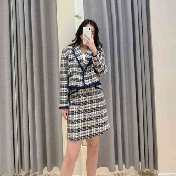 women's tracksuits french unit quality spring summer plaid british style short coat, Gray
women's tracksuits french unit quality spring summer plaid british style short coat, Gray