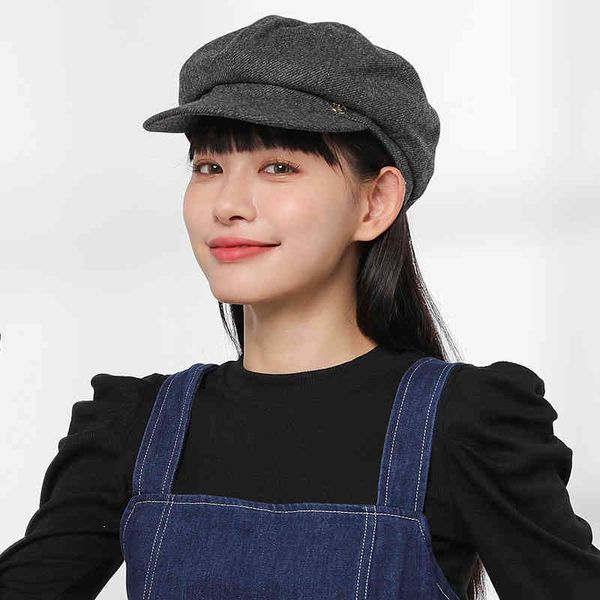 ball caps autumn and winter japanee korean veratile beret hat woolen women net red tide in octagonal hat britih paper children l5p4, Blue;gray 
ball caps autumn and winter japanee korean veratile beret hat woolen women net red tide in octagonal hat britih paper children l5p4, Blue;gray