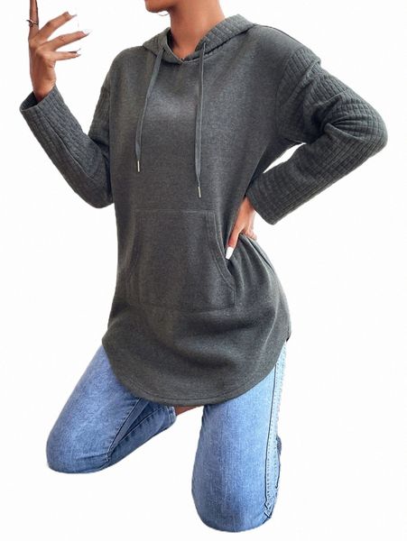 women's hoodies & sweatshirts drop shoulder curved hem drawstring hoodie 36iz#, Black
women's hoodies & sweatshirts drop shoulder curved hem drawstring hoodie 36iz#, Black