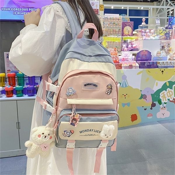backpack korean style cute women waterproof nylon small shoulder bags for teenage girls schoolbags flower travel 220827
backpack korean style cute women waterproof nylon small shoulder bags for teenage girls schoolbags flower travel 220827