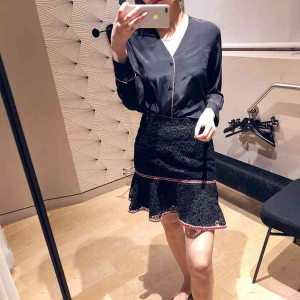 skirts french elegant summer sweet princess fan fairy skirt hollow out embroidered a-shaped short women's wear, Black
skirts french elegant summer sweet princess fan fairy skirt hollow out embroidered a-shaped short women's wear, Black