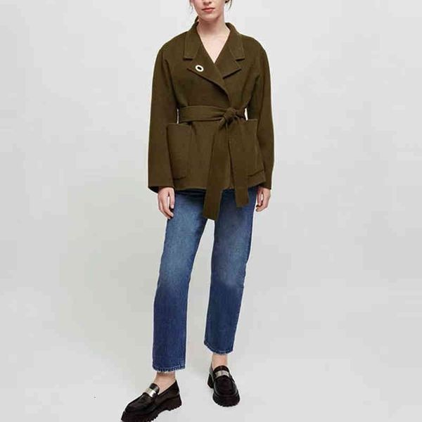 women's jackets fadan m autumn winter manual double-sided tweed army green vertical collar loose belt woolen overcoat, Black;brown
women's jackets fadan m autumn winter manual double-sided tweed army green vertical collar loose belt woolen overcoat, Black;brown