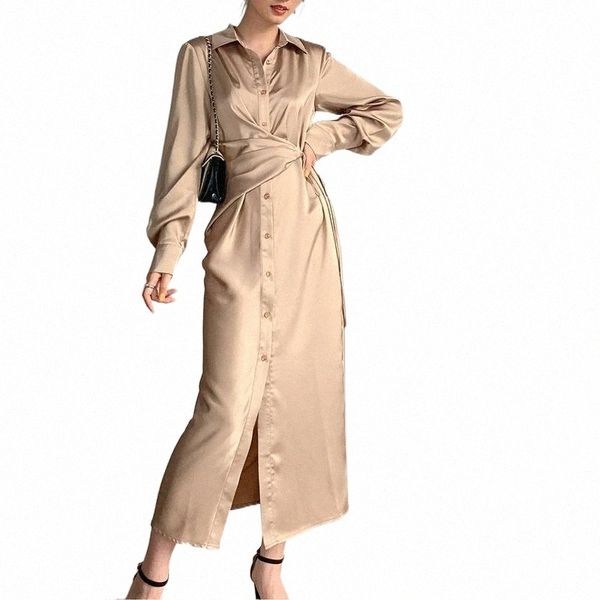 casual dresses elegant champagne silky sashes slim woman dress turn down collar drawstring waist robe spring fashion tide k4qr#, Black;gray
casual dresses elegant champagne silky sashes slim woman dress turn down collar drawstring waist robe spring fashion tide k4qr#, Black;gray