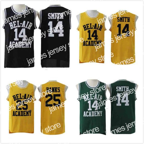 college basketball wears the fresh prince of bel-air stitched #14 will smith basketball jersey academy movie version #25 carlton banks jerse, Black
college basketball wears the fresh prince of bel-air stitched #14 will smith basketball jersey academy movie version #25 carlton banks jerse, Black