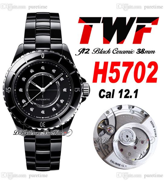 twf j13 h5702 a12.1 automatic watch mens ladies 38mm korea ceramic black dial diamonds markers ceramics bracelet super edition womens watche, Slivery;brown
twf j13 h5702 a12.1 automatic watch mens ladies 38mm korea ceramic black dial diamonds markers ceramics bracelet super edition womens watche, Slivery;brown