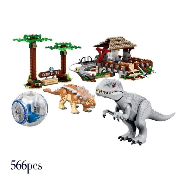 blocks moc 566pcs jurassic set model world indominus rex vs ankylosaurus building bricks dinosaur figures toy gift for kids 220827
blocks moc 566pcs jurassic set model world indominus rex vs ankylosaurus building bricks dinosaur figures toy gift for kids 220827