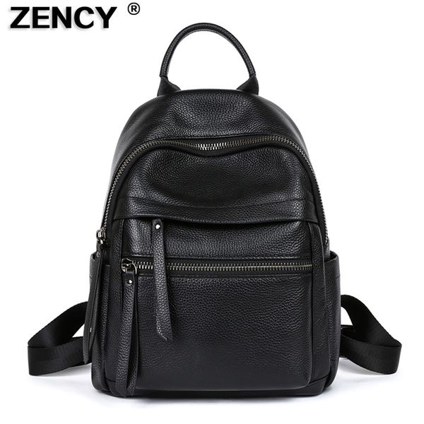 backpack zency soft 100 genuine cow leather black pure white women's s lady girl first layer cowhide female school book 220827
backpack zency soft 100 genuine cow leather black pure white women's s lady girl first layer cowhide female school book 220827