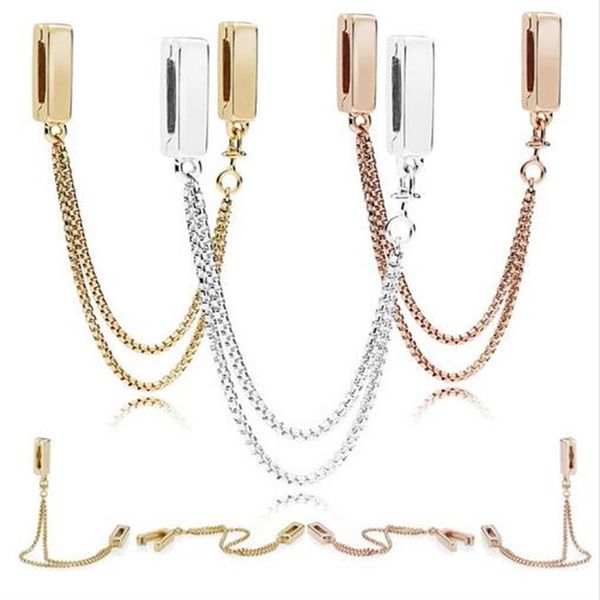 2018 new reflections floating chains safety chain charm 100% 925 sterling silver beads fit pandora bracelet gift diy jewelry315n, Bronze;silver
2018 new reflections floating chains safety chain charm 100% 925 sterling silver beads fit pandora bracelet gift diy jewelry315n, Bronze;silver