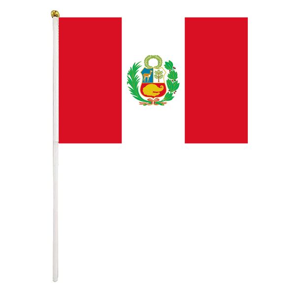 peru handheld flag 14x21 cm polyester mini hand waving flags with plastic flagpoles for festival events celebration
peru handheld flag 14x21 cm polyester mini hand waving flags with plastic flagpoles for festival events celebration