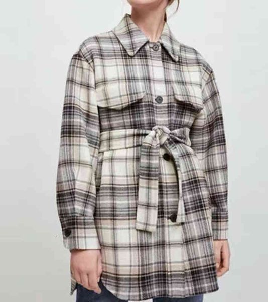 women's jackets fadan autumn winter contrast plaid shirt tie wool blended loose coat, Black;brown
women's jackets fadan autumn winter contrast plaid shirt tie wool blended loose coat, Black;brown
