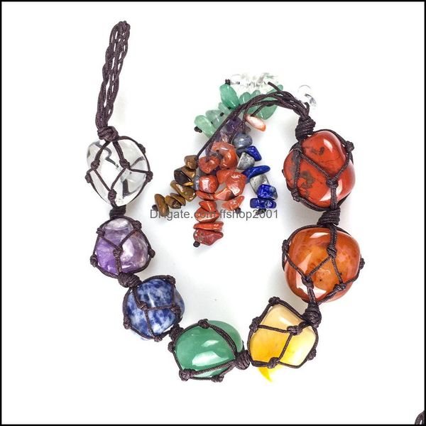 pendant necklaces braided chakra reiki crystals healing stone seven chakras energy ncing polished hand piece natural stones beads car dhpct, Silver
pendant necklaces braided chakra reiki crystals healing stone seven chakras energy ncing polished hand piece natural stones beads car dhpct, Silver