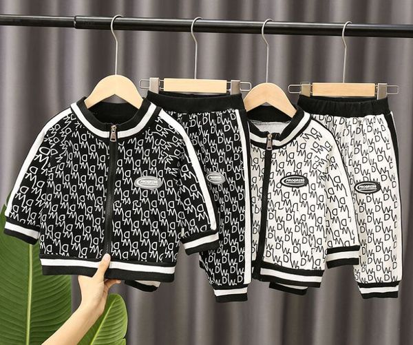 children's sports sets toddler boys girls suit letter cotton pants long sleeve two-piece trousers suit, White
children's sports sets toddler boys girls suit letter cotton pants long sleeve two-piece trousers suit, White