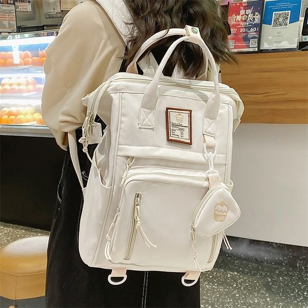 backpack multifunctional women's nylon girls lapkorean style schoolgirl's handbag school bag mochila feminina 220827
backpack multifunctional women's nylon girls lapkorean style schoolgirl's handbag school bag mochila feminina 220827