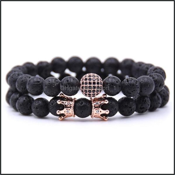 beaded strands 10pc/set natural 8mm crown volcano stone cz round bracelet sets gifts for men women handmade yoga jewelry drop delive dheqt, Black
beaded strands 10pc/set natural 8mm crown volcano stone cz round bracelet sets gifts for men women handmade yoga jewelry drop delive dheqt, Black