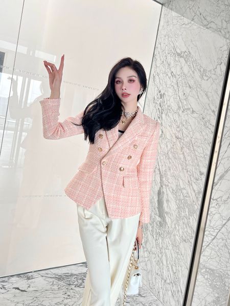 balm2022 new women's fall winter western suit jacket women's high-end logo coat designer fashion tweed leisure spring coat birthda, Black;brown
balm2022 new women's fall winter western suit jacket women's high-end logo coat designer fashion tweed leisure spring coat birthda, Black;brown