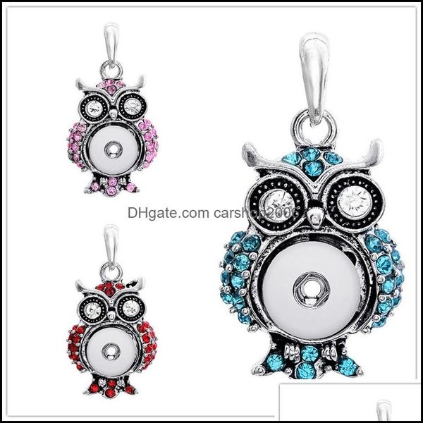 pendant necklaces sier color snap button jewelry owl rhinestone fit 12mm snaps buttons necklace for women men noosa drop delivery 202 dhvve, Silver
pendant necklaces sier color snap button jewelry owl rhinestone fit 12mm snaps buttons necklace for women men noosa drop delivery 202 dhvve, Silver