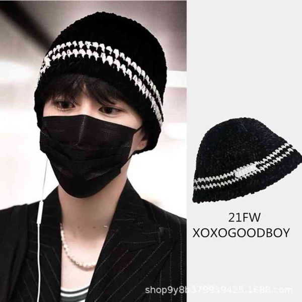 ball caps high version xoxogoogboy chenille stripe knitting wool hat king jiaer korean fisherman ins tide mc3v, Blue;gray
ball caps high version xoxogoogboy chenille stripe knitting wool hat king jiaer korean fisherman ins tide mc3v, Blue;gray